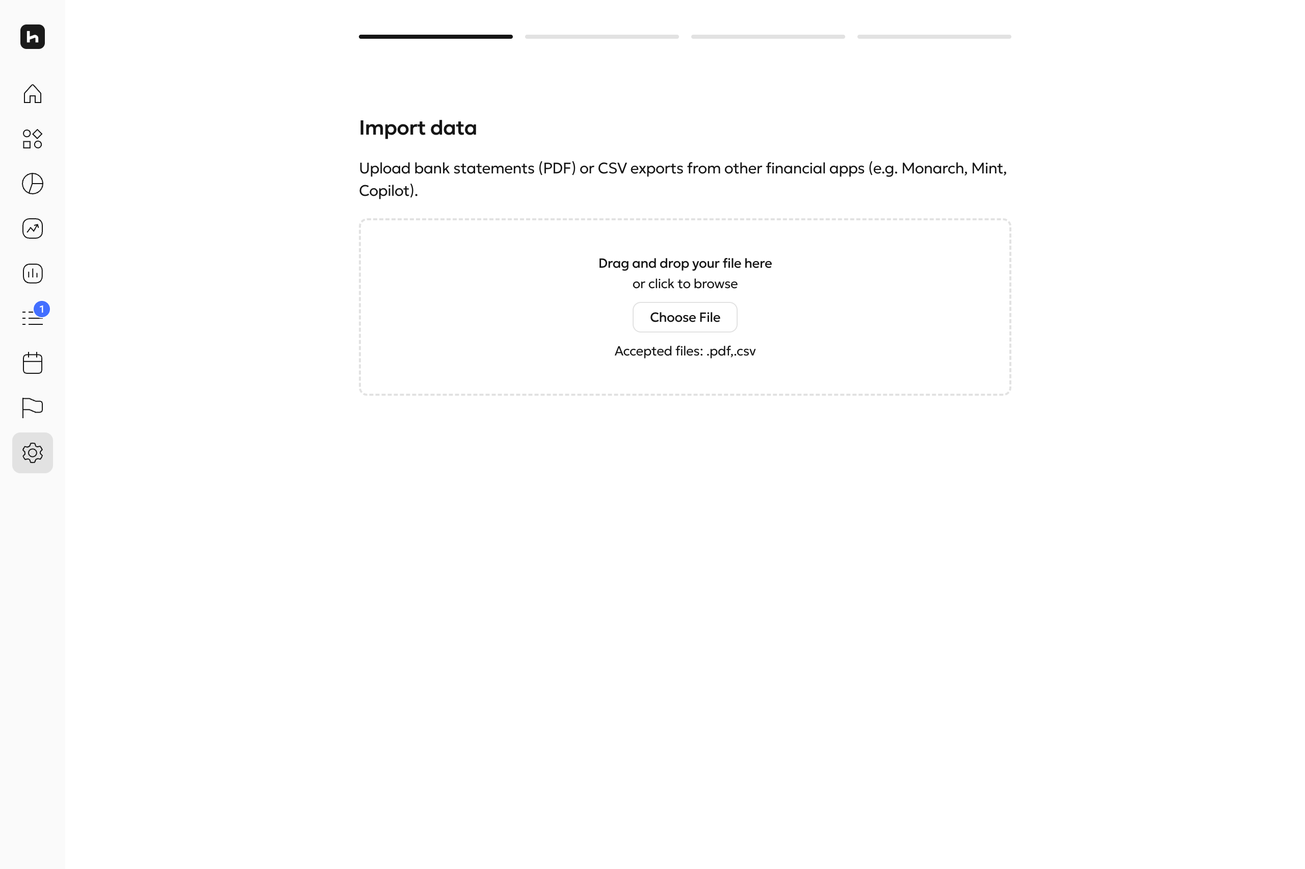 Hiro’s new import flow